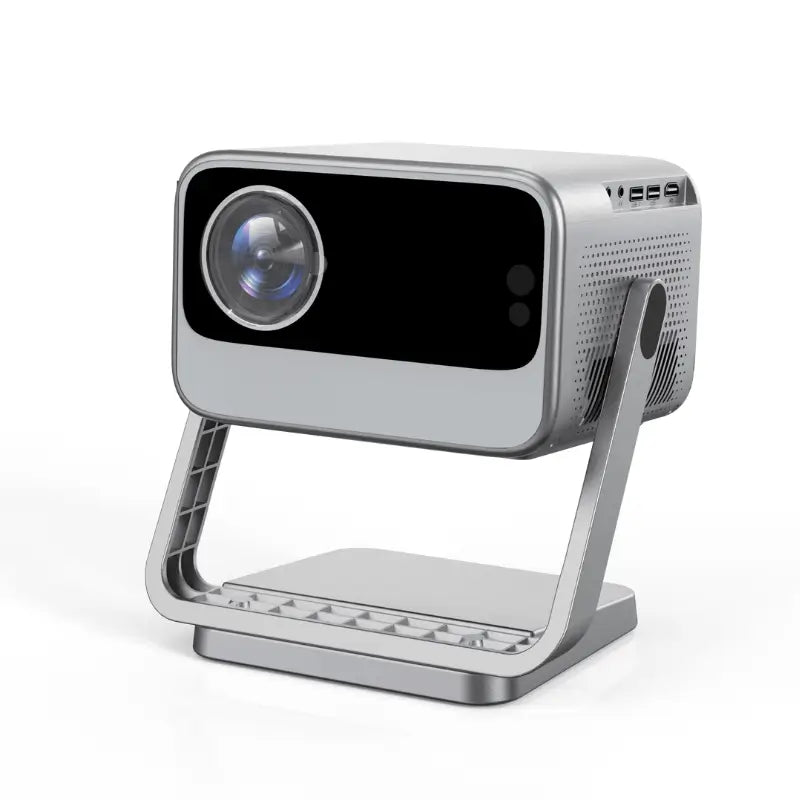 Gold Projector with Wifi and Bluetooth,Built-in Apps, Native HD 1080p, 750 lumens, Auto Focus & Keystone Correction, 50% Zoom,Netflix-Certified, Dolby 3D Audio, Silver-Gray